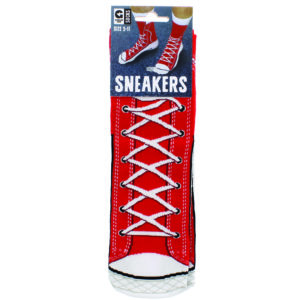 Red Sneaker Socks 1